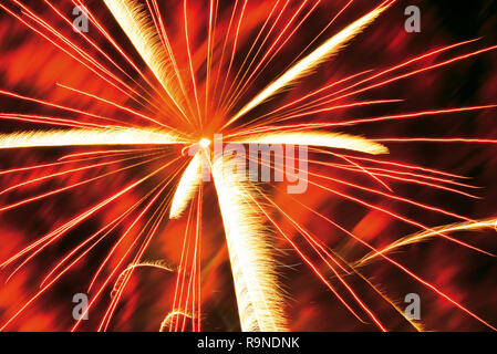 Happy New Year fireworks Stock Photo