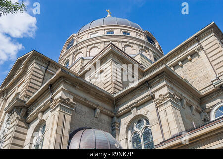 Exterior of the Basilica of Saint Josaphat in the Lincoln Village neighborhood Stock Photo