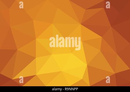 Orange low poly background. Abstract polygon design. Vector illustration Stock Vector