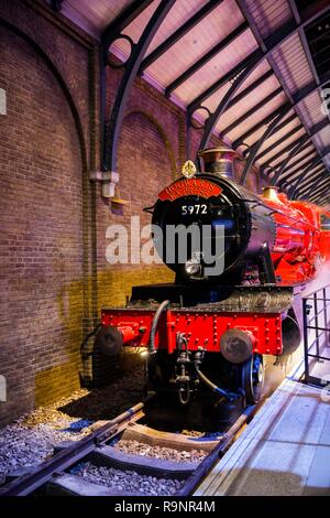 London, England – July 21, 2016: The Making of Harry Potter at Warner Bros. Studio Tour London, A behind the scenes walking tour of Harry Potter movie Stock Photo