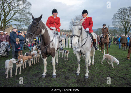 Pendle Forest and Craven Hunt Boxing Day Meet 2018 Stock Photo