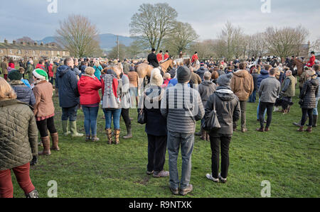 Pendle Forest and Craven Hunt Boxing Day Meet 2018 Stock Photo