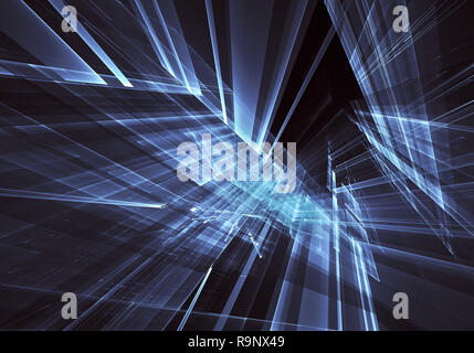 Computer generated abstract tehnology image. Three-dimensional 3D fractal, texture Stock Photo