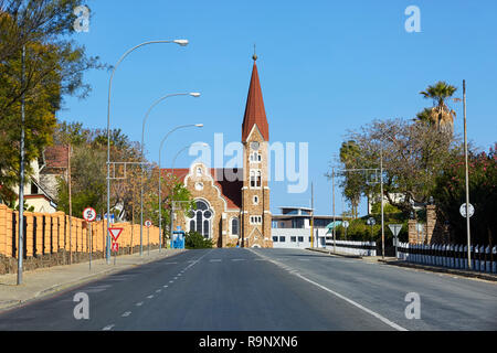 Christus kirche Christuskirche Christ Church on Robert Mugabe Avenue in Windhoek Namibia Africa Stock Photo