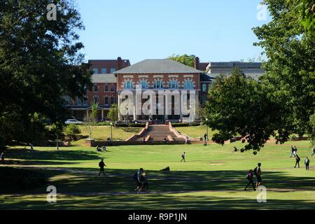 College campus. Students walking to class. Stock Photo
