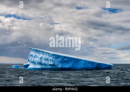 Giant Icebergs off the Antarctic Coast Stock Photo