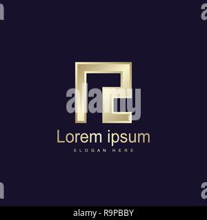 Initial Letter NZ Logo Template Vector Design Stock Vector