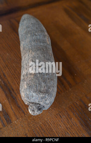 A Tuber of Nigerian Yam ready for cooking Stock Photo
