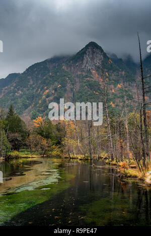 Tashiro Pond in Kamikochi, Japanese Alps, Chubu Sangaku National Park Stock Photo