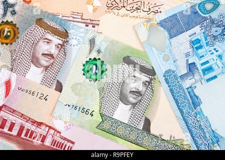 Money from Bahrain a business background Stock Photo