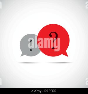 icon of communication big question vector illustration EPS10 Stock Vector