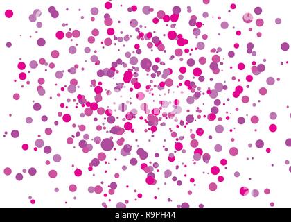 Confetti colourful background. Dot pattern. Vector illustration. Abstract bright colored dotted circles. Falling color dots. Eps10. Stock Vector
