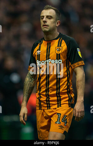 Hull City's Kamil Grosicki   26th December 2018, Deepdale, Preston, England; Sky Bet Championship, Preston North End vs Hull City ;    Credit: Terry Donnelly/News Images  English Football League images are subject to DataCo Licence Stock Photo