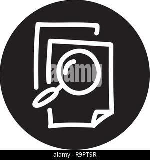 Search Engine Optimization Icon with Hand drawn Style, good for your web and mobile app Stock Vector