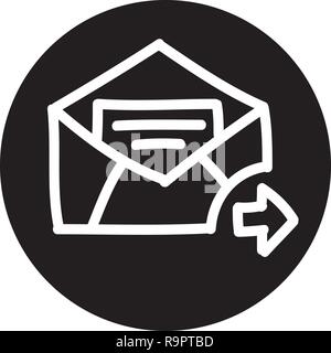 Search Engine Optimization Icon with Hand drawn Style, good for your web and mobile app Stock Vector