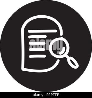 Search Engine Optimization Icon with Hand drawn Style, good for your web and mobile app Stock Vector