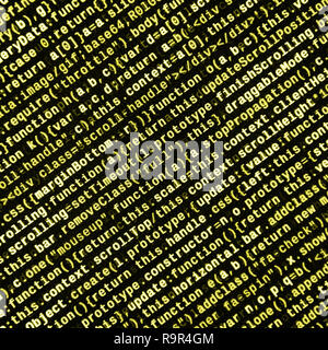 Computer program preview. Programming code typing. Information technology website coding standards for web design Modern tech. CSS, JavaScript and HTM Stock Photo