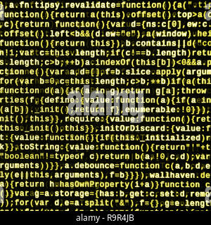 Computer program preview. Programming code typing. Information technology website coding standards for web design Modern tech. CSS, JavaScript and HTM Stock Photo