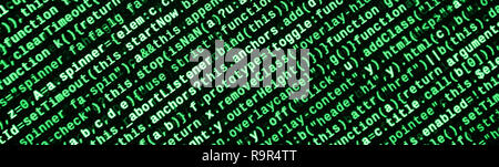 Javascript functions, variables, objects. Monitor closeup of function source code. IT specialist workplace. Big data and Internet of things trend. HTM Stock Photo