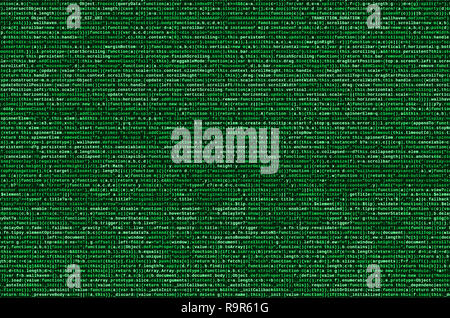 Computer program preview. Programming code typing. Information technology website coding standards for web design Modern tech. CSS, JavaScript and HTM Stock Photo