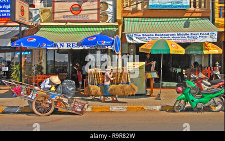 street scene ,  Vientiane, Llaos Stock Photo