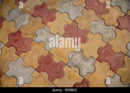 Jigsaw Floor Tiles Each Vibrant Floor Tile Fitting Together Like