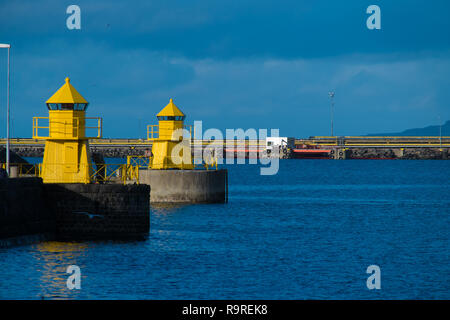 Harbor scenes Reykjavik Stock Photo