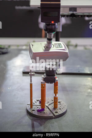 CMM laser scanner optical advanced inspection and measurement Stock Photo