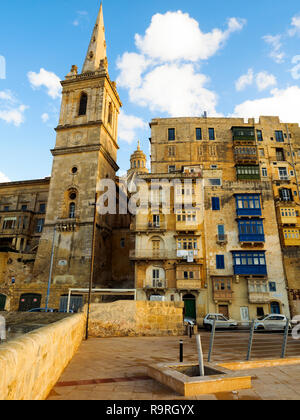 St. Paul's Anglican Pro-Cathedral - Valletta, Malta Stock Photo