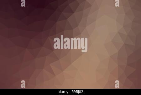 Light brown low poly background, abstract crystal texture, polygon design vector illustration Stock Vector