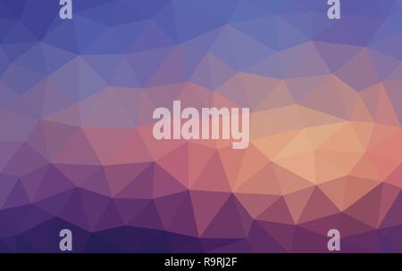 Bright Multicolor blue and brown low poly background, abstract crystal texture, polygon design vector illustration Stock Vector