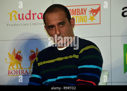 Mumbai, India. 27th Dec, 2018. Actor Akshaye Khanna, seen during the trailer launch of upcoming Political Drama film 'The Accidental Prime Minister' at PVR, Juhu in Mumbai.The film is based on the eponymous book by former Prime Minister Dr. Manmohan Singh's media advisor Sanjaya Baru. Credit: Azhar Khan/SOPA Images/ZUMA Wire/Alamy Live News Stock Photo