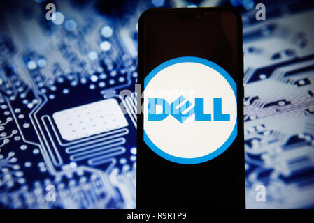 Krakow, Poland. 28th Dec, 2018. Dell logo is seen on an android mobile phone. Credit: Omar Marques/SOPA Images/ZUMA Wire/Alamy Live News Stock Photo