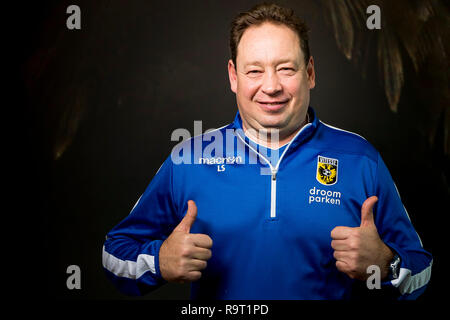 ARNHEM, portret Leonid Slutskiy, coach of Vitesse, voetbal, seizoen 2018-2019, 11-12-2018, Vitesse training headquarters Papendal, Stock Photo