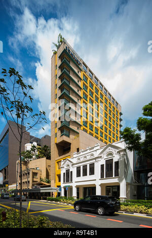 Somerset Bencoolen located along Bencoolen Street, Singapore Stock Photo