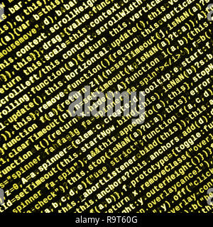 Computer program preview. Programming code typing. Information technology website coding standards for web design Modern tech. CSS, JavaScript and HTM Stock Photo