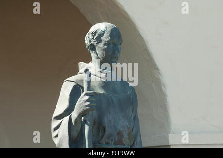 Father Junipero Serra statue, Santa Ynes Mission, Santa Ynez, CA. Digital photograph Stock Photo