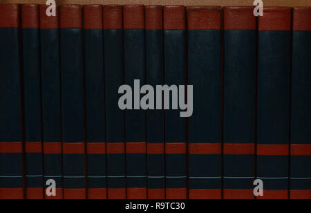 Composition with old vintage hardback books Stock Photo