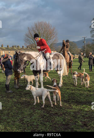 Boxing Day Hunt Meet Gargrave Stock Photo