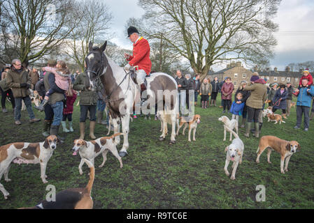 Boxing Day Hunt Meet Gargrave Stock Photo