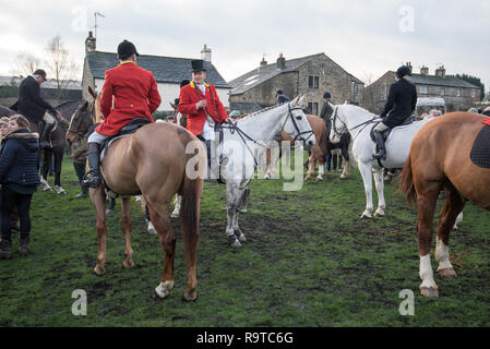 Boxing Day Hunt Meet Gargrave Stock Photo