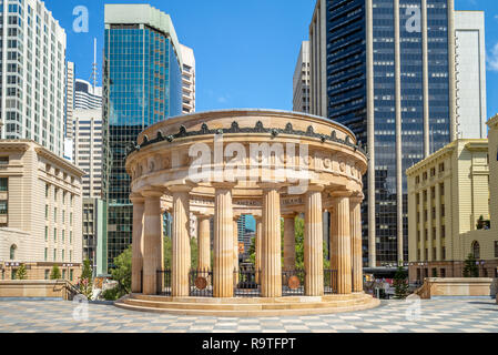 ANZAC Square and central railway station, Brisbane Stock Photo