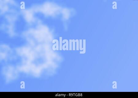 Soft white clouds with blue sky, abstract background Stock Photo
