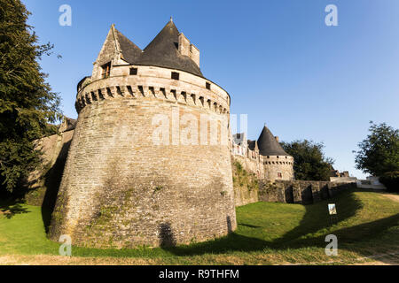 Chateau de Rohan in the town of Josselin in Brittany France Stock Photo ...