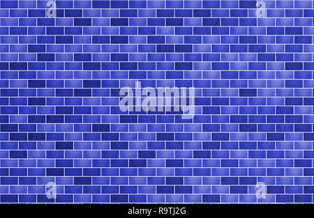 brick wall for background dark blue horizontal Stock Photo