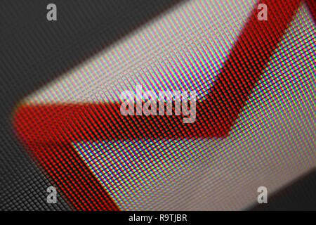 Google gmail icon on screen, close-upemai Stock Photo