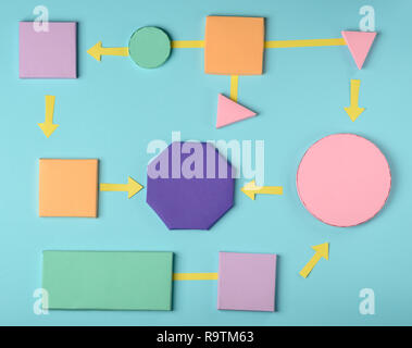Colorful Diagram With Arrows Showing Process Or Illustrations Stock ...