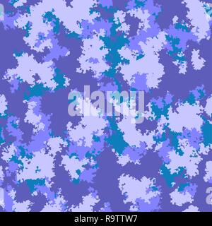 Color clouds seamless pattern vector seamless fashion camo design. Trendy camouflage fabric pattern. Stock Vector