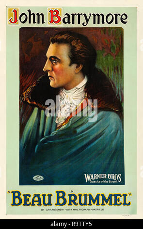 Beau Brummel (Warner Brothers, 1924) Poster  John Barrymore File Reference # 33635 888THA Stock Photo