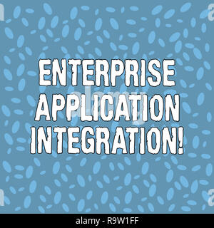 Handwriting text Enterprise Application Integration. Concept meaning connecting enterprise applications Various Halftone Oblong size in Random Blank C Stock Photo